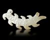 A WHITE JADE "KUI' DRAGON PENDANT, CHINA, WESTERN ZHOU DYNASTY