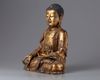 A gilt bronze figure of Amitabha