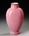 A ROSE OPALINE VASE, FRANCE, 19TH CENTURY