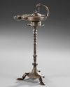 A ROMAN BRONZE LAMP WITH CANDELABRA, 2ND CENTURY AD