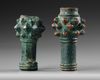 TWO LURISTAN BRONZE MACE-HEADS, CIRCA LATE 2ND-EARLY 1ST CENTURY B.C.