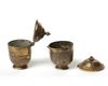 TWO OTTOMAN GILT COPPER TOMBAK LIDDED CUP, TURKEY, 18TH CENTURY