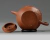 A Chinese yixing 'leaf' teapot and cover