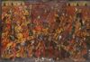 Painting depicting the Banquet with musicians and dancers