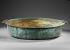 A JAPANESE LARGE HEAVY BRONZE BASIN, 19TH CENTURY