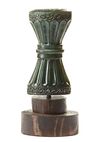 A MUGHAL  GREEN JADE DAGGER HILT, INDIA, 20TH CENTURY