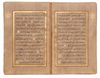 AN ILLUMINATED OTTOMAN QURAN BY HAFIZ ISMAIL HAKKI, TURKEY, 1282 AH/1865 AD