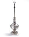 AN INDIAN SILVER ROSE WATER SPRINKLER, 19TH CENTURY