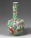A Chinese famille verte 'Eight Immortals' bottle vase