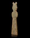 A HORNED JADE STANDING FIGURE, CHINA, WARRING STATES (475–221 BC)
