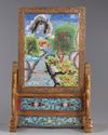 A CHINESE CLOISONNÉ TABLE SCREEN, 19TH CENTURY