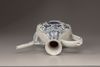 A blue and white porcelain ewer