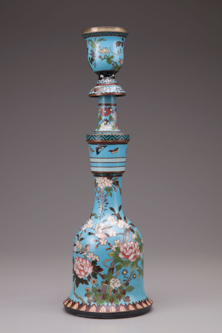 A CLOISONNÉ HOOKAH BASE, JAPAN, MEIJI PERIOD (1868-1912)