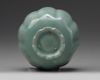 A small Korean celadon-glazed lobed cup