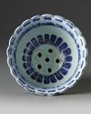A Chinese blue and white Ming-style wall sconce