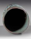 A BRONZE AND TURQUOISE CUP, CHINA, HAN DYNASTY, (206 BC– 220 AD)