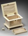 A CANTONESE IVORY CARVED BOX