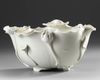 A CHINESE DEHUA 'LOTUS' BOWL, QING DYNASTY (1644-1911)