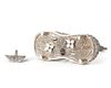 SILVER FILIGREE LAMA INCENSE BURNER – INDIA, 19TH CENTURY