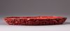 A Chinese lacquer dish