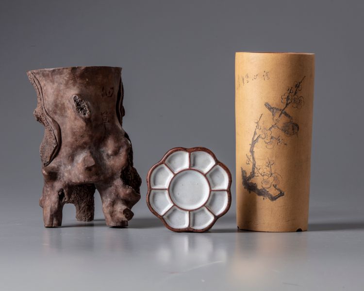 Three Chinese Yixing scholar's objects
