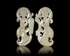 A DOUBLE JADE PENDANT, CHINA, ZHOU DYNASTY (c. 1046–256 BC)