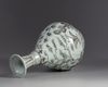 A Chinese underglaze coppe red 'three friends of winter' vase, yuhuchunping