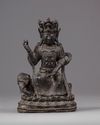 A Chinese Ming-style bronze figure of Guanyin seated on an elephant