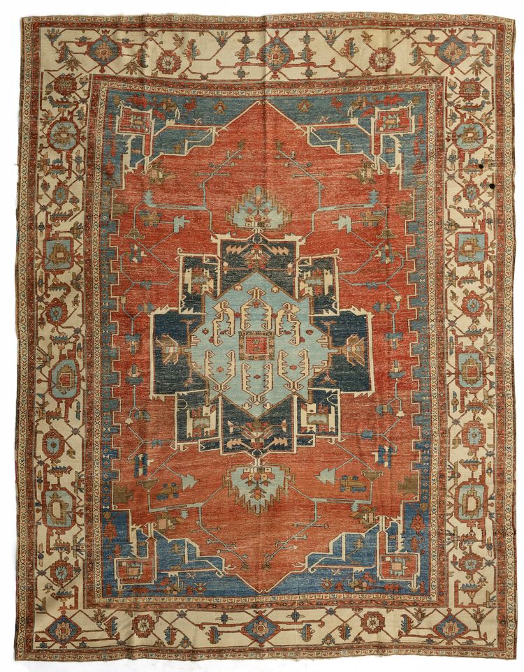 A PERSIAN HERIZ CARPET, NORTHWEST PERSIA, 3RD QUARTER 19TH CENTURY