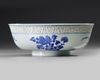A CHINESE BLUE AND WHITE 'FLOWERS OF THE FOUR SEAONS' BOWL