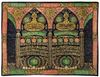 AN OTTOMAN METAL-THREAD CURTAIN OF THE  DOOR OR BAB AL-SALAAM IN AL-MASJID AL-HARAM