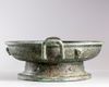 A CHINESE  BRONZE RITUAL WATER VESSEL, PAN, ZHOU STYLE