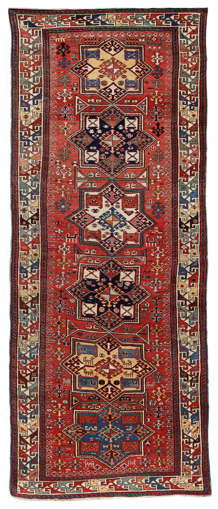 A CAUCASIAN ASKAFA RUG, AZERBAIJAN,19TH CENTURY