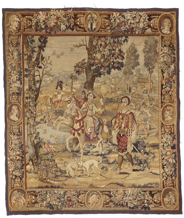 A FRENCH TAPESTRY CARPET, 19TH CENTURY