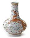 A CHINESE FAMILLE ROSE 'DRAGONS' VASE, 19TH-20TH CENTURY