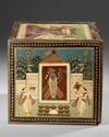 A PAINTED WOOD DEVOTIONAL CABINET (MANDIR), RAJASTHAN, INDIA, 19TH CENTURY