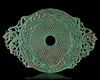 A CHINESE GREEN DRAGON–PHOENIX BI DISC, HAN DYNASTY (206 BC–220 AD)