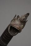 A VERY LARGE NEPALESE BRONZE SERPENT KING MUCHILINDA, FIRST HALF 20TH CENTURY