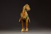 A sancai-glazed pottery figure a caparisoned horse