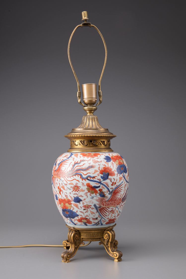 A Chinese imari ginger jar, fitted as a lamp