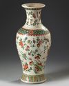 A CHINESE FAMILLE VERTE VASE