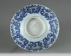 A Chinese blue and white 'Kraak porselein' 'deer' bowl