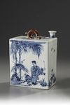 A Japanese Rectangular Sake Bottle