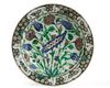 AN IZNIK POTTERY DISH, OTTOMAN TURKEY, 17TH CENTURY 
