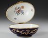 AN EGG SHAPED LIMOGES PORCELAIN JEWELRY BOX, SIGNED, LATE 19TH CENTURY