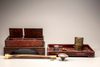 An opium set