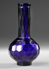 CHINESE BLUE PEKING GLASS VASE, 20TH CENTURY