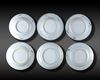 FIVE CHINESE BLUE AND WHITE AND ONE IMARI PORCELAIN DISH, 18TH CENTURY