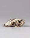 A Chinese white and grey jade carving of a cat