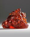 AN AMBER BOULDER CARVING, CHINA, QING DYNASTY (1644-1912)